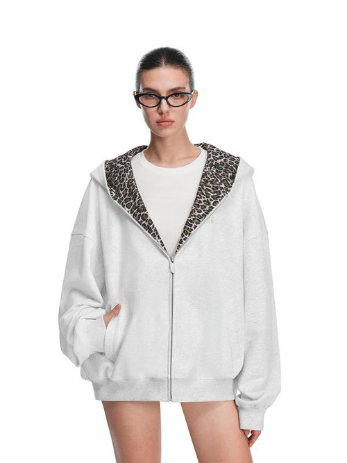Leopard Lounge Zip-Up