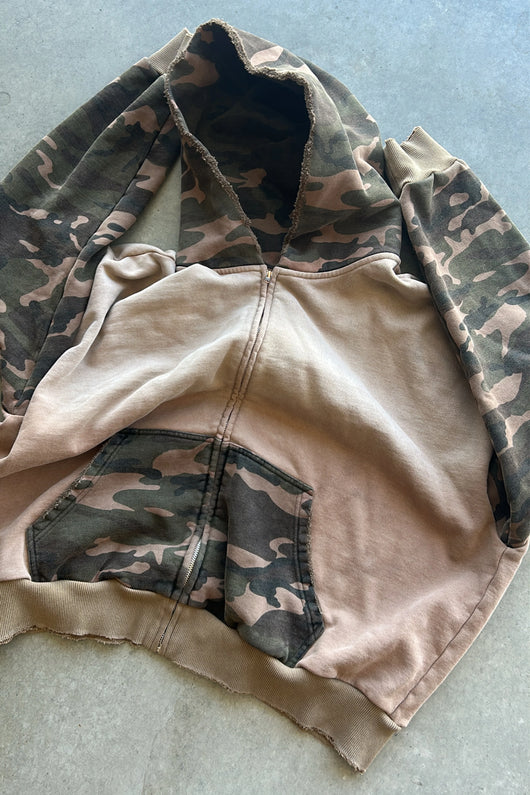 Woodland Camo Zip-Up