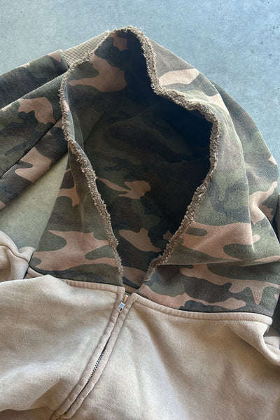 Woodland Camo Zip-Up