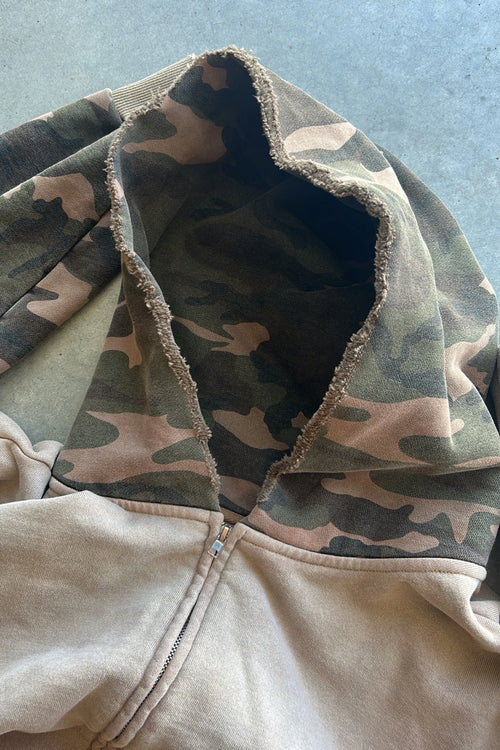 Woodland Camo Zip-Up