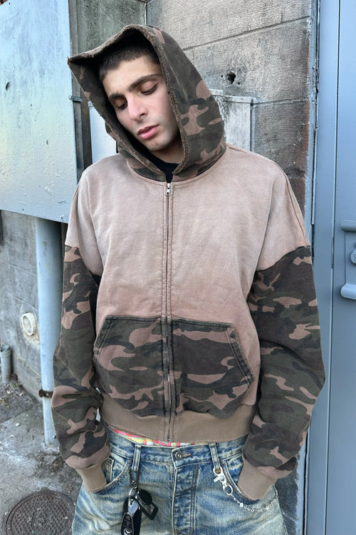 Woodland Camo Zip-Up