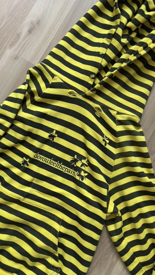 Striped Bee Hoodie