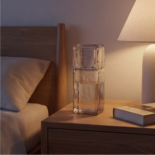 Soraine Glass Carafe & Cup