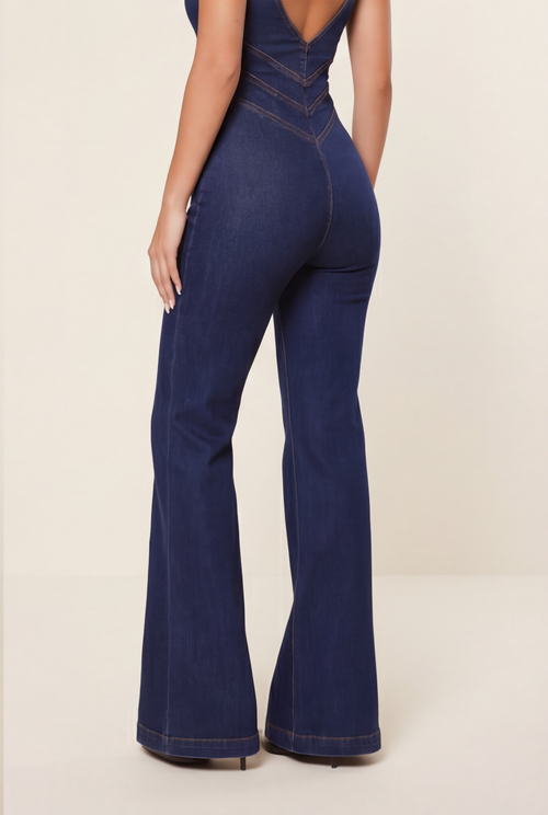 Heart Seeker Denim Jumpsuit